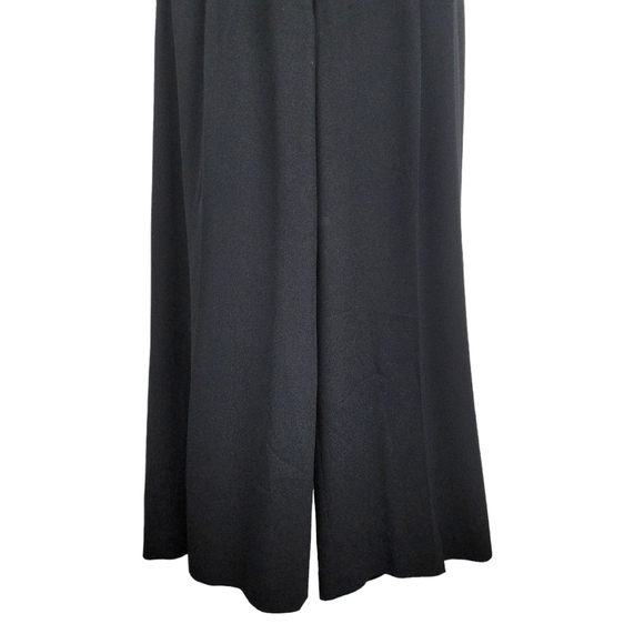 Aritzia Babaton Wide Leg Pleated Crepe Trousers Black 6 - Picture 3 of 13